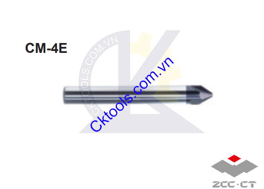 Dao phay  ZCCCT  dòng    CM-4E-D16.0-B120  ,  Dao phay hợp kim   ZCC.CT    CM-4E-D16.0-B120